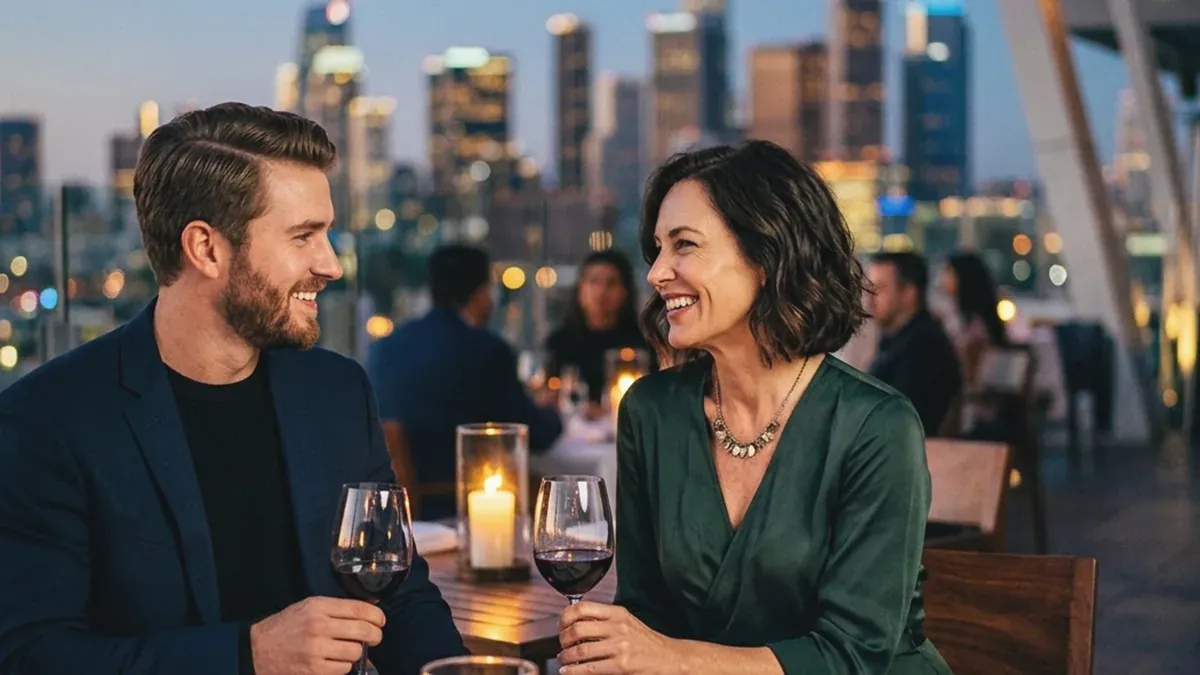 Affirming LGBTQ+ couple in Lombardy enjoying an authentic romantic moment together