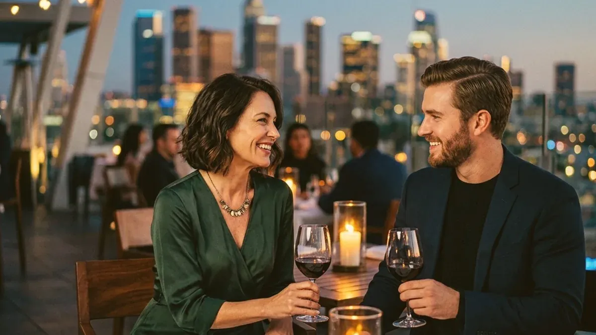 Affirming LGBTQ+ couple in London enjoying an authentic romantic moment together